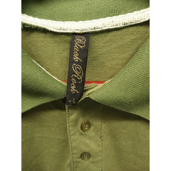 Black Rock Mens Shirt 1/4 button Sz Large Purgatory Logo Embroidered & Studded - Picture 3 of 13